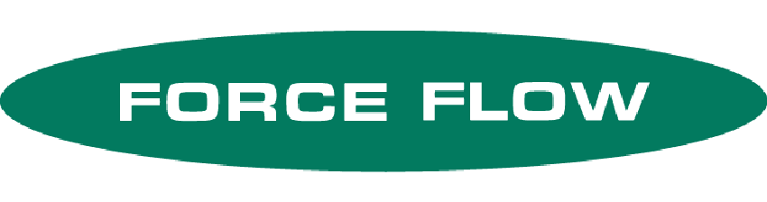 Logo Force Flow tecnología de control para tratamiento de agua.